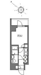 アラート横濱桜木町I 1Kの間取図画像