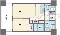 HF西新宿レジデンスWEST 1DKの間取図画像