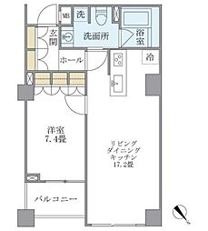 KDXレジデンス西原 1LDKの間取図画像