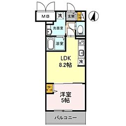 JR東海道・山陽本線 塚本駅 徒歩6分の賃貸マンション 7階1LDKの間取り