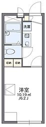 レオパレスフラン 1Kの間取図画像