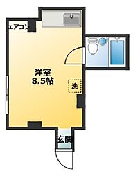 東武練馬IMAハウス 1階ワンルームの間取り