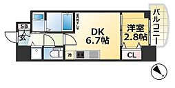 セレニテ神戸元町 15階1DKの間取り