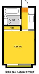 ハイツ相栄 ワンルームの間取図画像