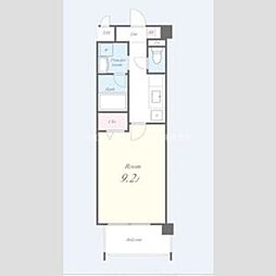 ラ・グラシューズ 1Kの間取図画像