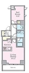 S-RESIDENCE板橋大山clair 1LDKの間取図画像