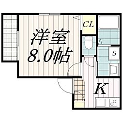 へーベルメゾン新千葉春陽荘 1階1Kの間取り
