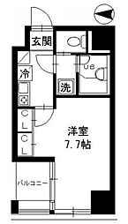 アムス馬喰町 3階1Kの間取り