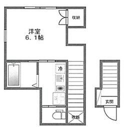 GRANTHOMES 1Kの間取図画像
