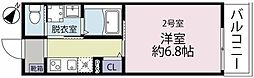 大和市南林間3丁目アパート 1Kの間取図画像