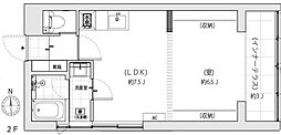 ARKTERRACE東新宿 1LDKの間取図画像