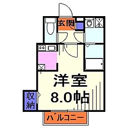 間取図画像 1K