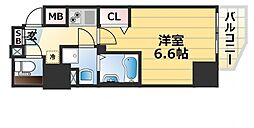 JR東海道・山陽本線 元町駅 徒歩7分の賃貸マンション 8階1Kの間取り