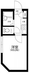 京成本線 京成関屋駅 徒歩7分の賃貸アパート 3階1Kの間取り