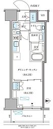 パークアクシス住吉ガーデンスクエア 1DKの間取図画像