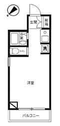 ウィンベルソロ西川口第10 ワンルームの間取図画像