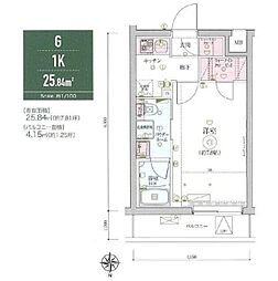 LIVCITY大泉学園 1Kの間取図画像