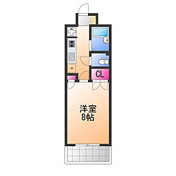 ヒヨリ1 1Kの間取図画像