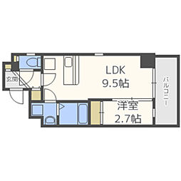 ClassierStyle平尾駅前 1LDKの間取図画像