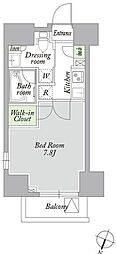アーバンパーク西巣鴨EAST 1Kの間取図画像