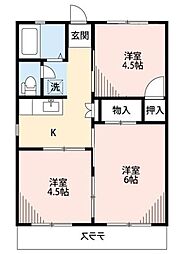 グリーンコーポ細谷 3Kの間取図画像