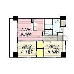 間取図画像 2LDK