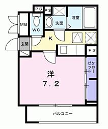 JR東海道・山陽本線 塚本駅 徒歩5分の賃貸アパート 3階1Kの間取り