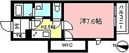 ロジュマン 1Kの間取図画像