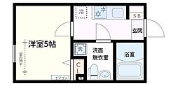 フォルトゥーナ三軒茶屋 3階1Kの間取り