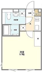 ALERO三軒茶屋III 3階1Kの間取り