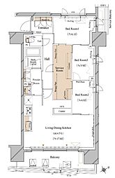 ブランシエスタ浅草蔵前 3LDKの間取図画像