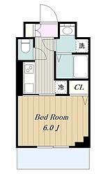 アイルイムーブル百合ヶ丘 1階1Kの間取り