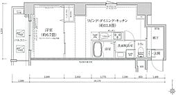 アイルグランデ浅草 10階1LDKの間取り