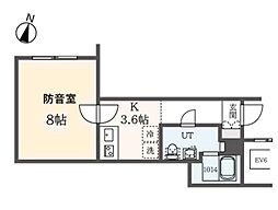 ラシクラス板橋本町 1Kの間取図画像
