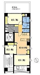 EKTARII 8階2SLDKの間取り