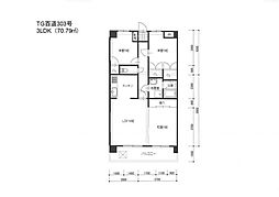 テングッド百道 3LDKの間取図画像