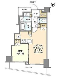 ルジェンテ恵比寿 1LDKの間取図画像