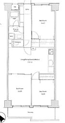 グレイスコート 2階3LDKの間取り