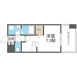 トラストレジデンス博多駅南 ワンルームの間取図画像