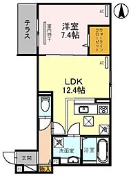 クラシスト加美鞍作 2階/-