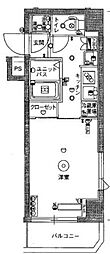 スカイコート武蔵新田 1Kの間取図画像