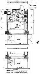 ブライズ東雪谷アジールコート 1階1Kの間取り
