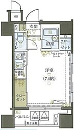 LIVCITY中央区築地 1Kの間取図画像