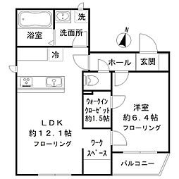 FELICE 1LDKの間取図画像