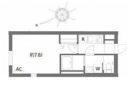ケリア中板橋 1Kの間取図画像