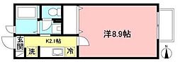 ロワジール枡形2号館 1Kの間取図画像