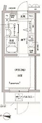 リルシア方南町2 ワンルームの間取図画像
