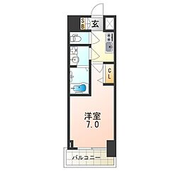 サムティ姫島FELICETO 1Kの間取図画像