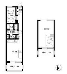 2232フレグランスアベニュー 1SLDKの間取図画像