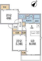 間取図画像 2LDK